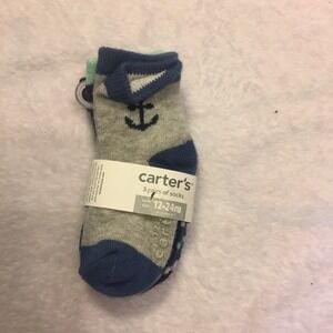 New carters baby boys socks 12-24m